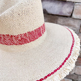 Ari Straw Hat in Red - The Pink Pineapple 850