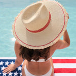 Ari Straw Hat in Red - The Pink Pineapple 850
