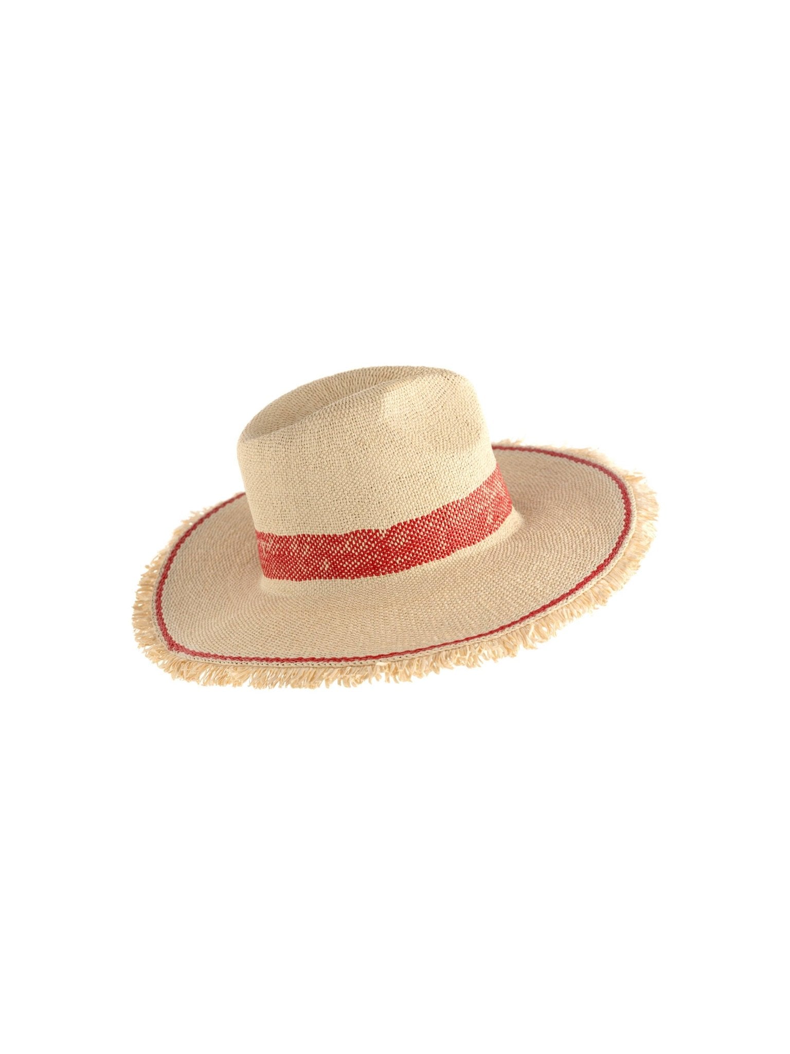 Ari Straw Hat in Red - The Pink Pineapple 850