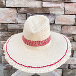 Ari Straw Hat in Red - The Pink Pineapple 850