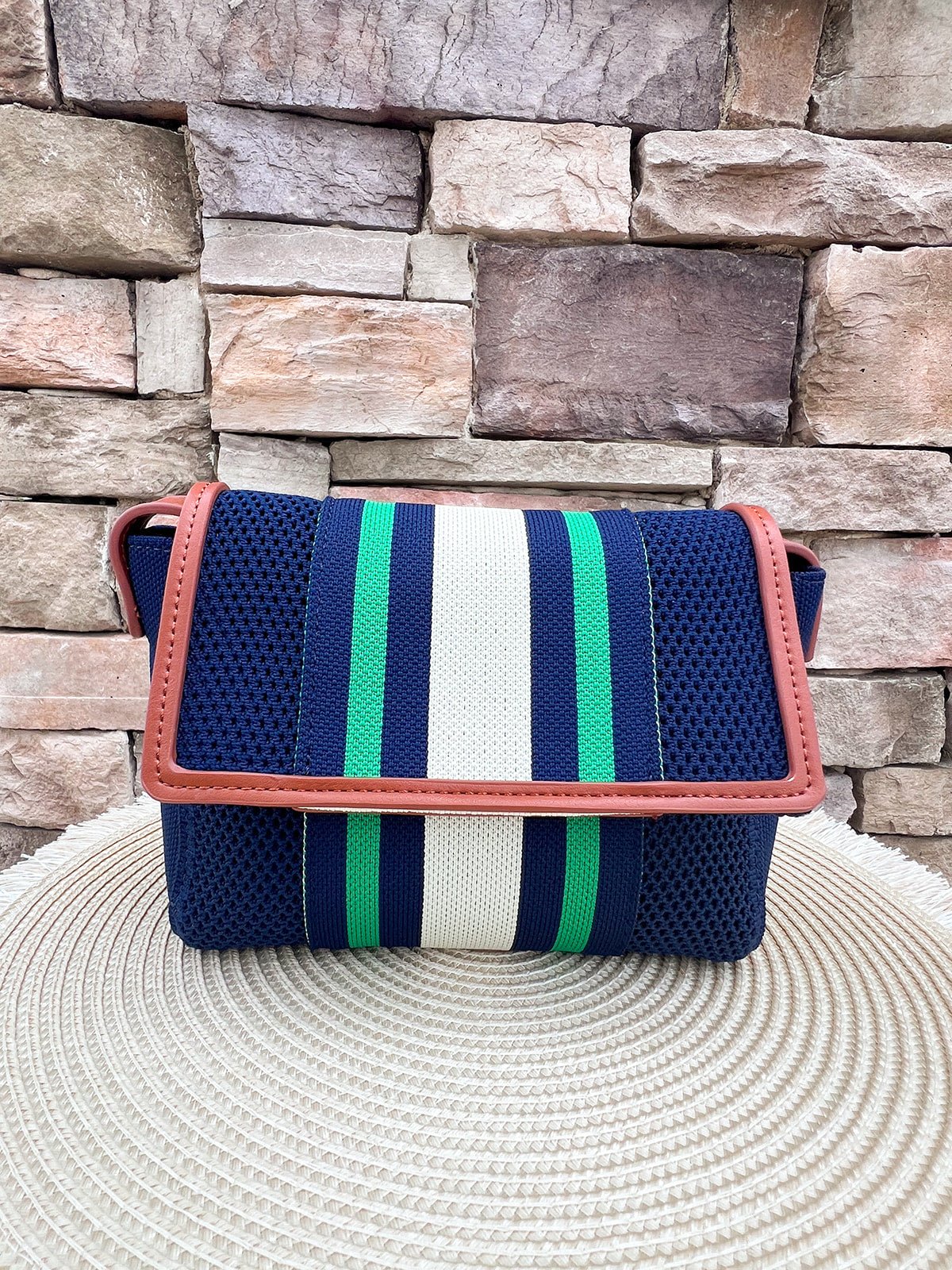 Aria Crossbody Bag - Navy - The Pink Pineapple 850