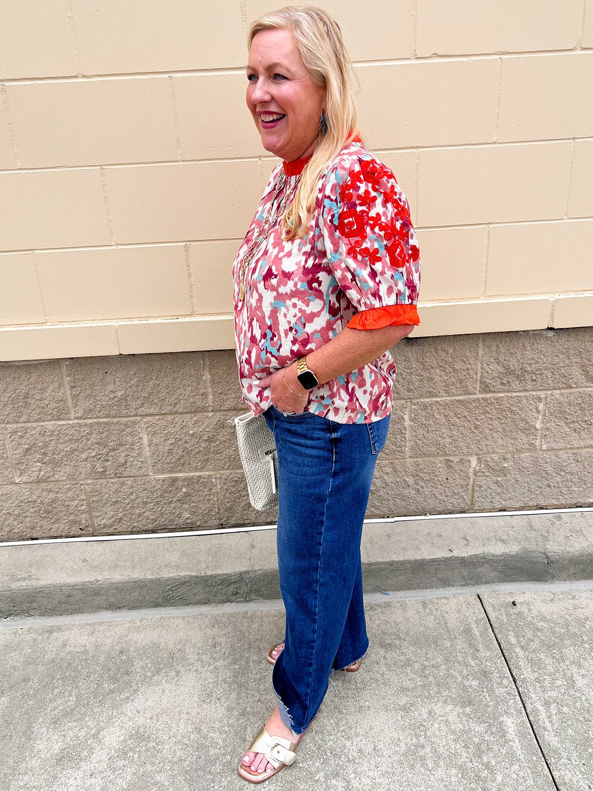 Artful Impression Printed Top - The Pink Pineapple 850