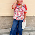 Artful Impression Printed Top - The Pink Pineapple 850