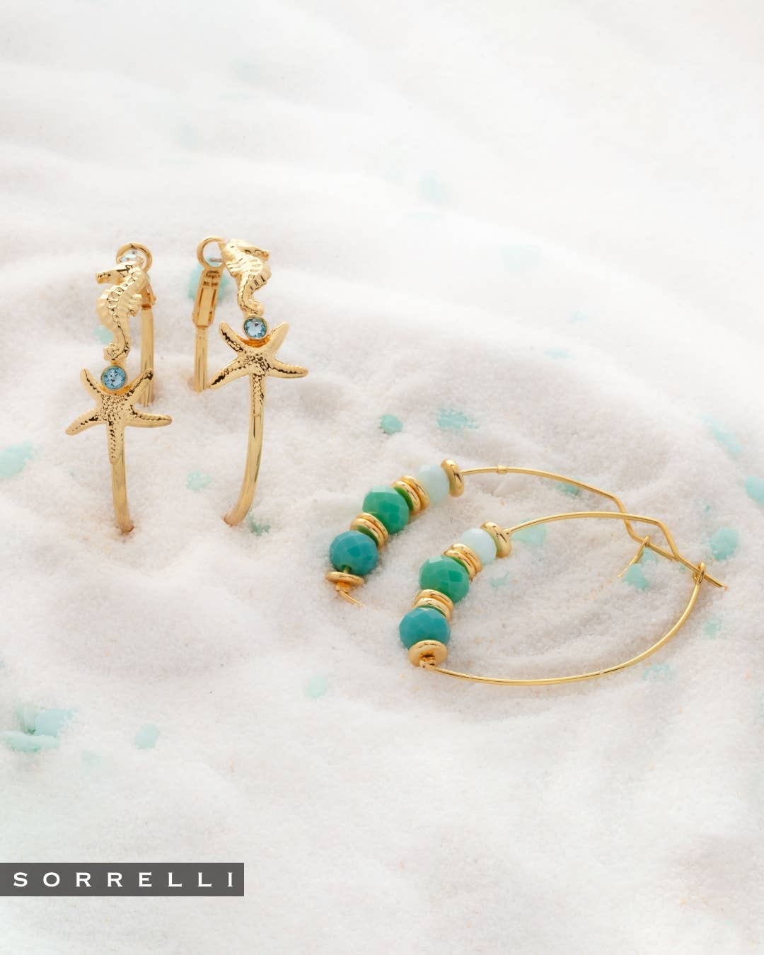 Asbury Beaded Hoop Earrings - EGE2BGCSD - The Pink Pineapple 850