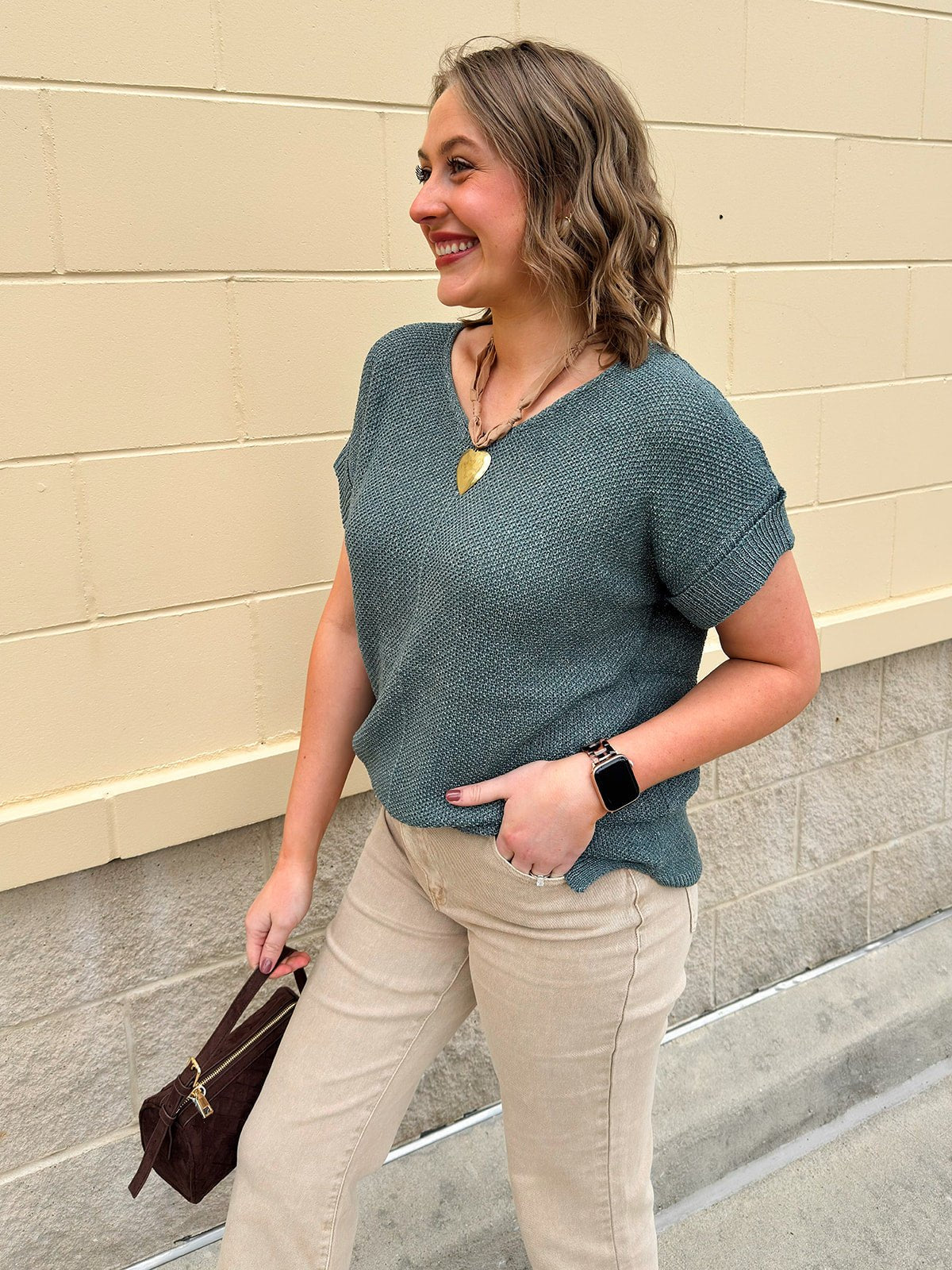 Ash Jade Center Seam Sweater - The Pink Pineapple 850