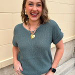 Ash Jade Center Seam Sweater - The Pink Pineapple 850