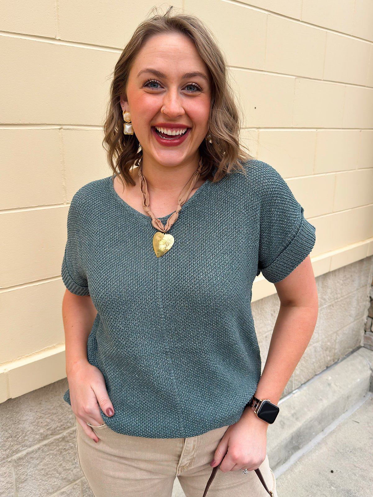 Ash Jade Center Seam Sweater - The Pink Pineapple 850