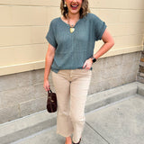 Ash Jade Center Seam Sweater - The Pink Pineapple 850