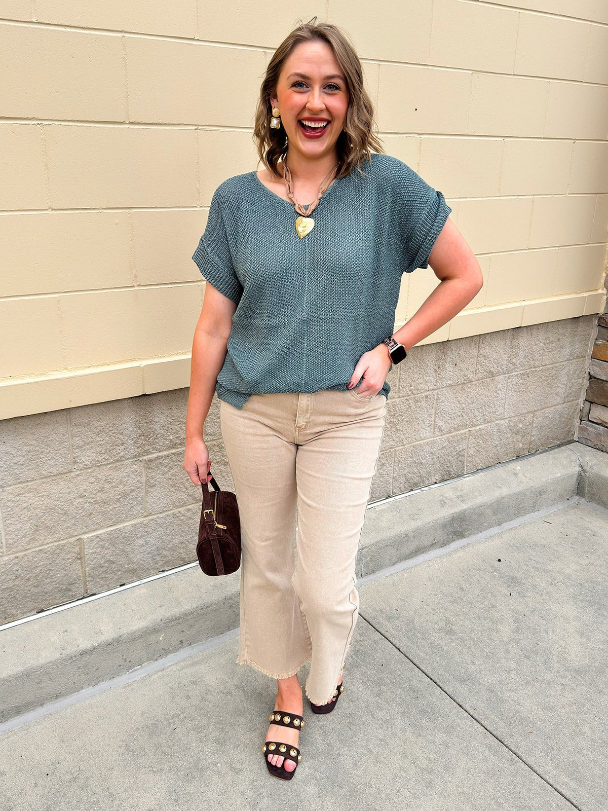 Ash Jade Center Seam Sweater - The Pink Pineapple 850