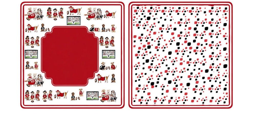 Athens Georgia Gameday Mahjong Mat- PREORDER - The Pink Pineapple 850