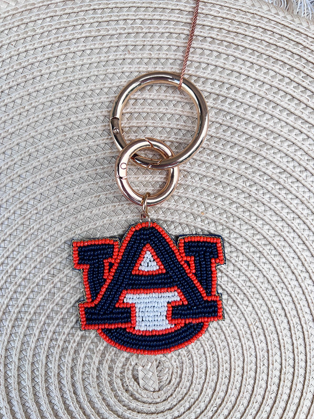 Auburn Beaded Purse Charm - The Pink Pineapple 850