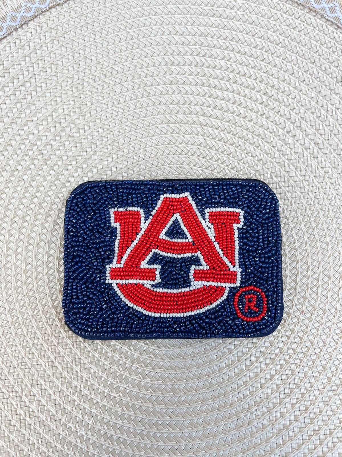 Auburn Navy Beaded Credit Card Holder - The Pink Pineapple 850