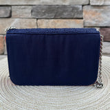 Auburn Navy Beaded Crossbody Mini Bag - The Pink Pineapple 850