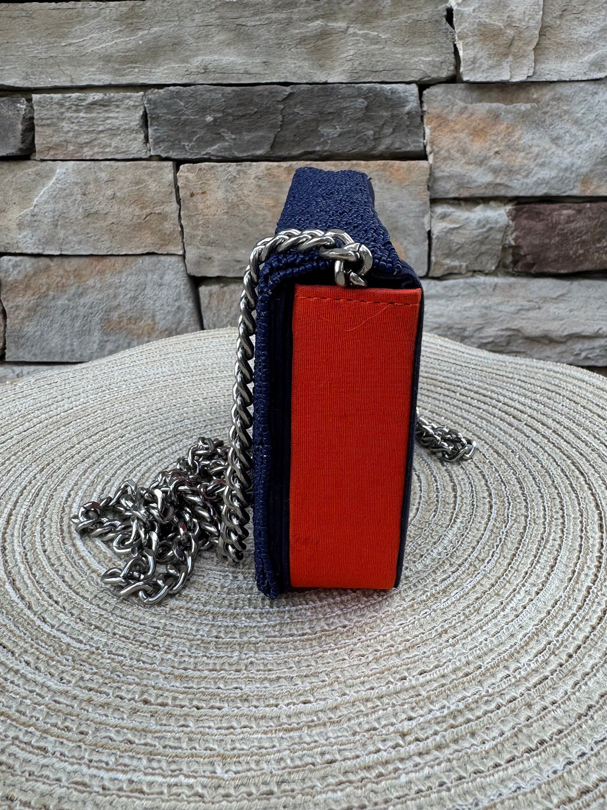 Auburn Navy Beaded Crossbody Mini Bag - The Pink Pineapple 850