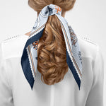 Auburn Pride Square Silk Scarf - The Pink Pineapple 850