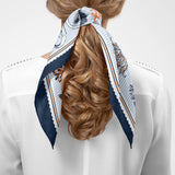 Auburn Pride Square Silk Scarf - The Pink Pineapple 850