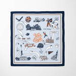 Auburn Pride Square Silk Scarf - The Pink Pineapple 850
