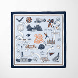Auburn Pride Square Silk Scarf - The Pink Pineapple 850