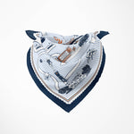 Auburn Pride Square Silk Scarf - The Pink Pineapple 850