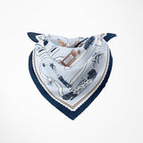 Auburn Pride Square Silk Scarf - The Pink Pineapple 850