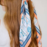 Auburn Tiger Pride Square Silk Scarf - The Pink Pineapple 850