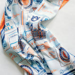 Auburn Tiger Pride Square Silk Scarf - The Pink Pineapple 850