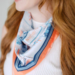 Auburn Tiger Pride Square Silk Scarf - The Pink Pineapple 850