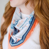 Auburn Tiger Pride Square Silk Scarf - The Pink Pineapple 850