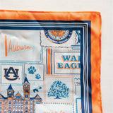 Auburn Tiger Pride Square Silk Scarf - The Pink Pineapple 850