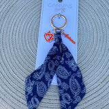 Auburn Tigers Logo Bandana Bag Charm - The Pink Pineapple 850