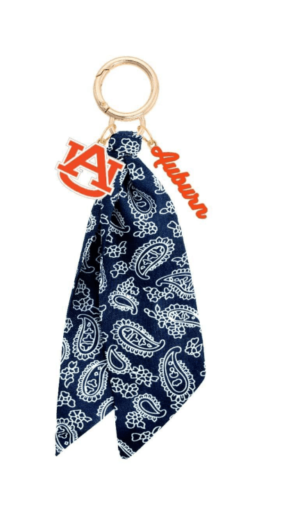 Auburn Tigers Logo Bandana Bag Charm - The Pink Pineapple 850