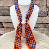 Auburn Tigers Magnetic Pearl Scarf Necklace - The Pink Pineapple 850