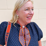 Auburn Tigers Magnetic Pearl Scarf Necklace - The Pink Pineapple 850