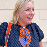 Auburn Tigers Magnetic Pearl Scarf Necklace - The Pink Pineapple 850