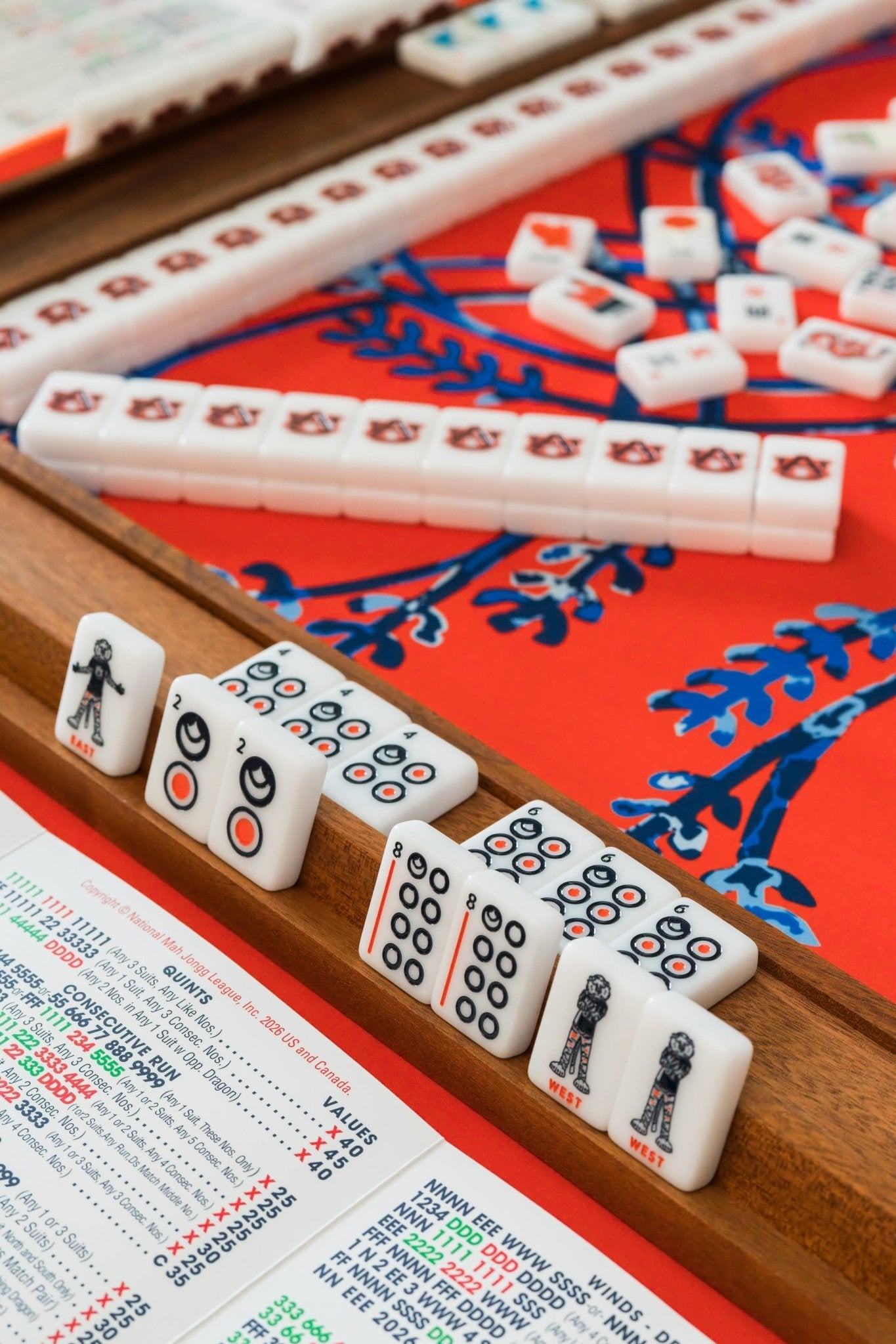 Auburn University® Mahjong Tiles - The Pink Pineapple 850