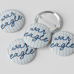 Auburn War Eagle Gameday Button - The Pink Pineapple 850