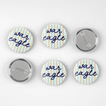 Auburn War Eagle Gameday Button - The Pink Pineapple 850