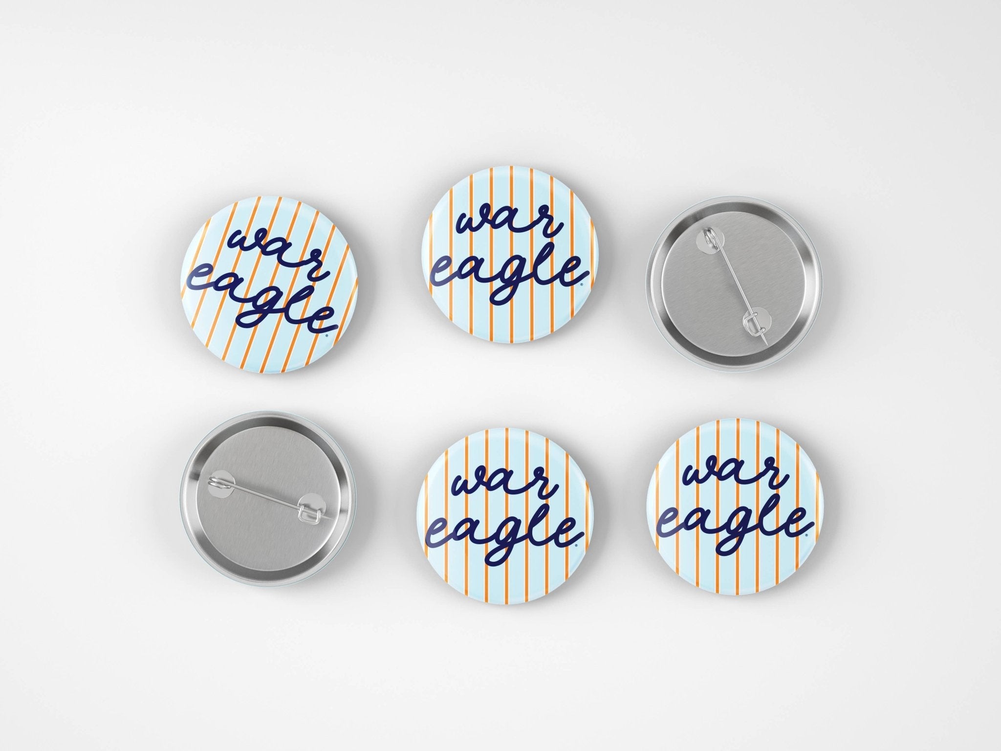 Auburn War Eagle Gameday Button - The Pink Pineapple 850