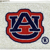 Auburn White Beaded Coin Pouch - The Pink Pineapple 850