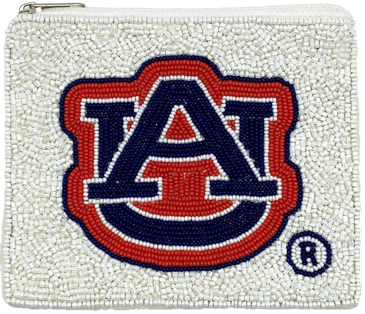 Auburn White Beaded Coin Pouch - The Pink Pineapple 850