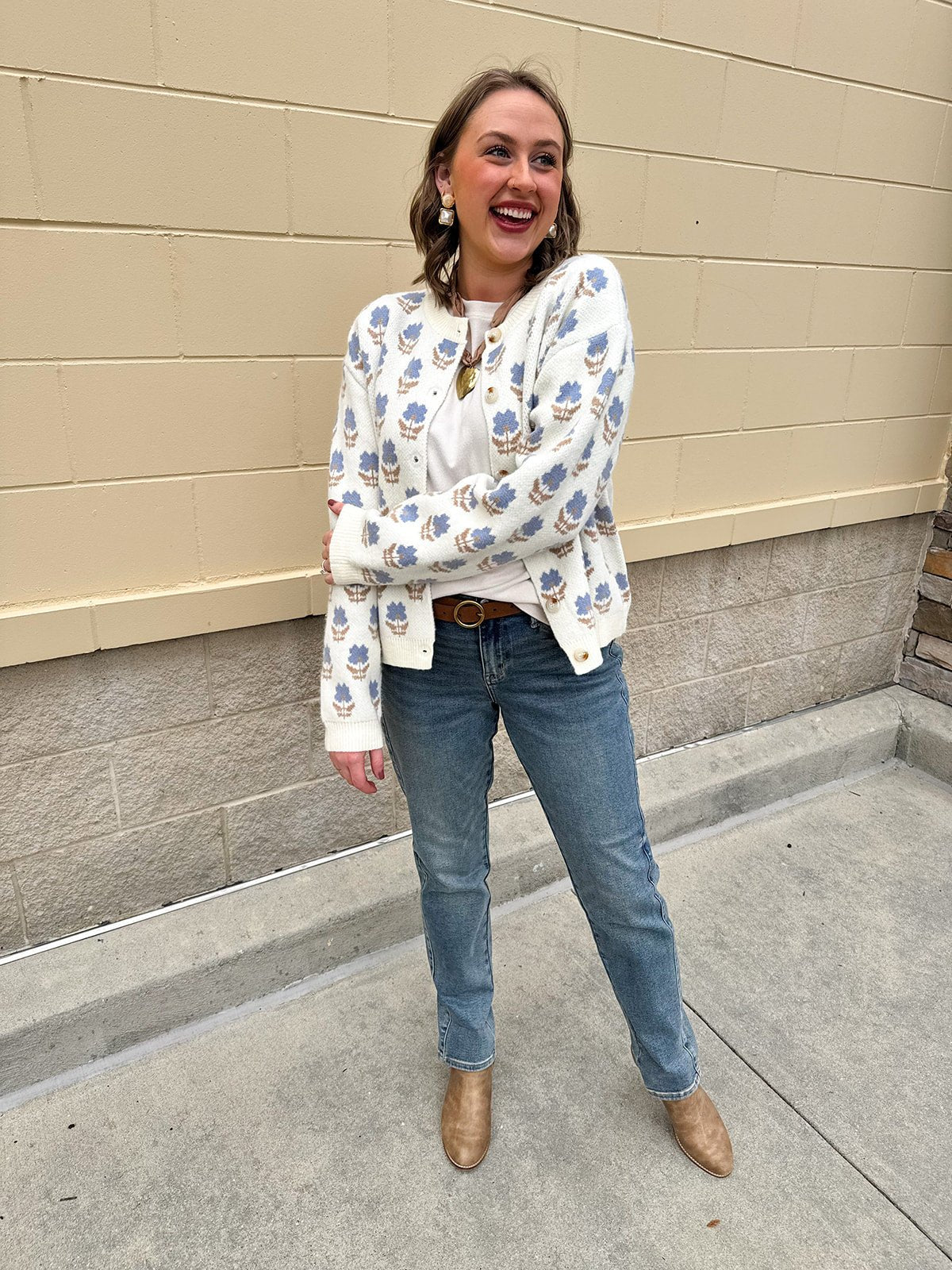 Autumn Bloom Cardigan - The Pink Pineapple 850