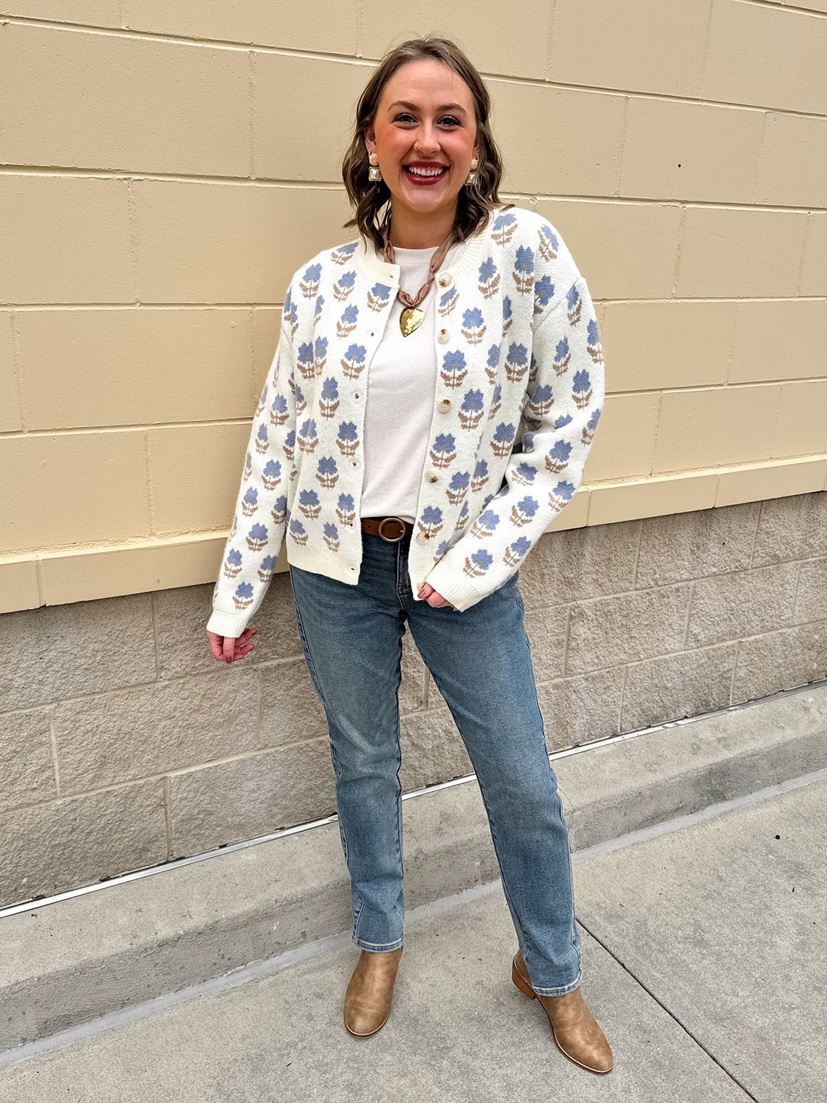 Autumn Bloom Cardigan - The Pink Pineapple 850