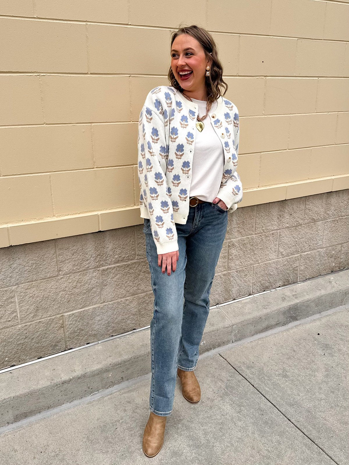 Autumn Bloom Cardigan - The Pink Pineapple 850