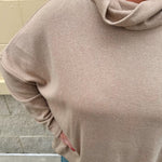 Autumn Ease Mock Turtleneck Top in Taupe - The Pink Pineapple 850