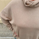 Autumn Ease Mock Turtleneck Top in Taupe - The Pink Pineapple 850