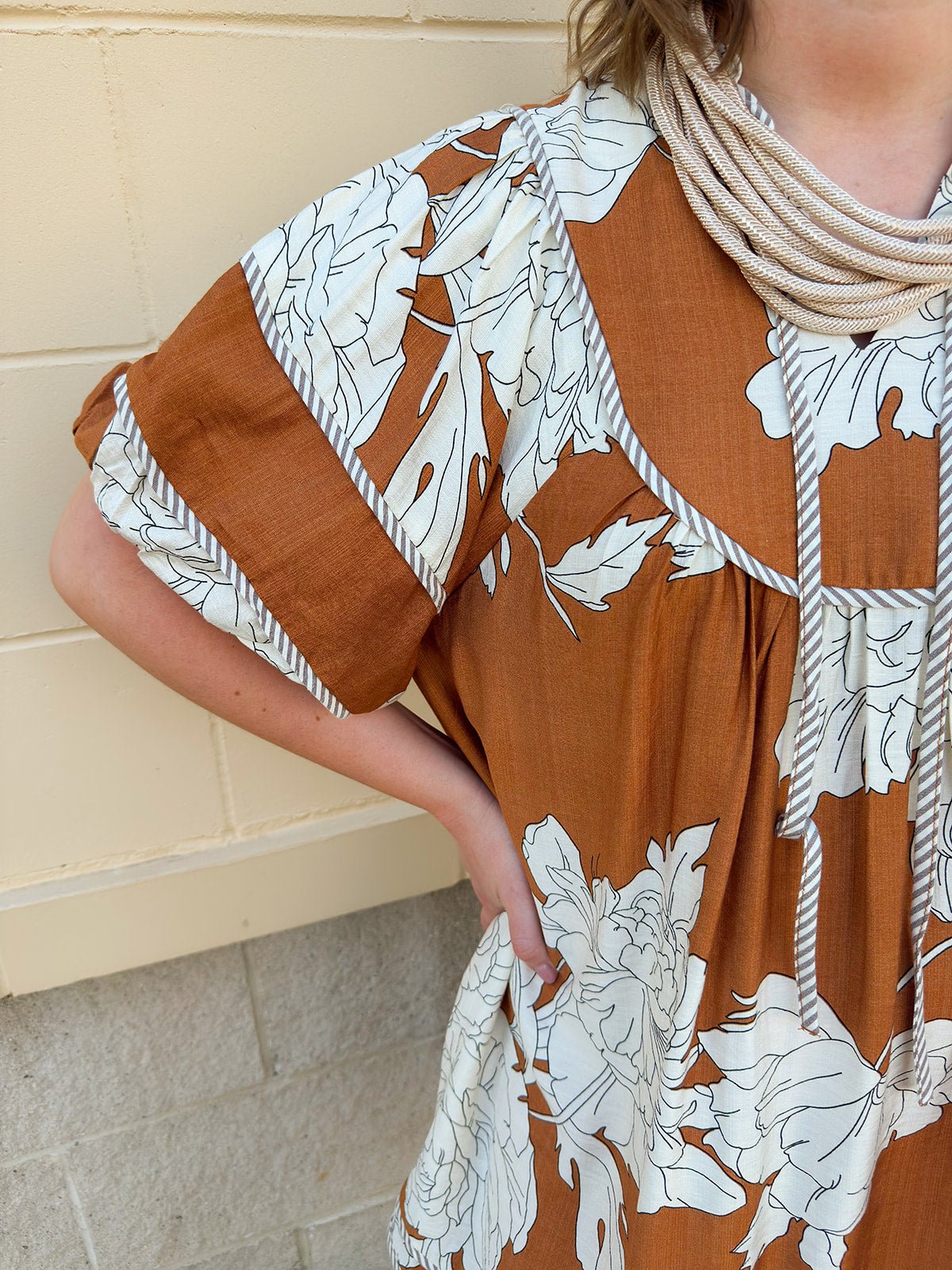 Autumn Garden Babydoll Dress - The Pink Pineapple 850