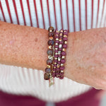 Autumn Layered Beaded Bracelet Set - The Pink Pineapple 850