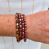Autumn Layered Beaded Bracelet Set - The Pink Pineapple 850