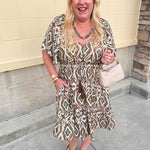 Autumn Mosaic Dress - The Pink Pineapple 850
