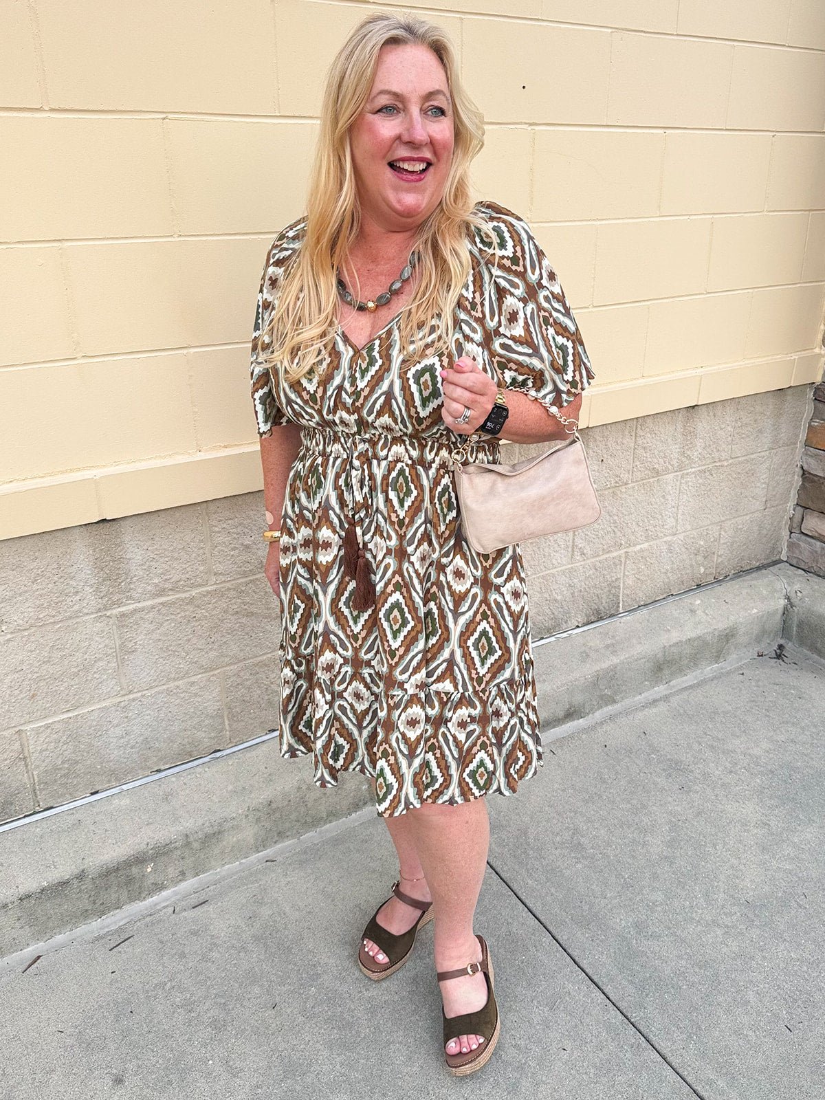 Autumn Mosaic Dress - The Pink Pineapple 850